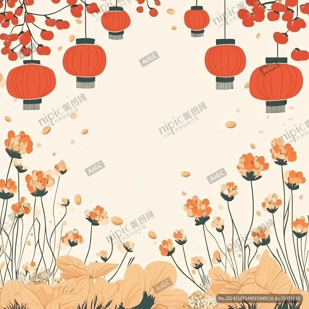 橙色國潮主圖