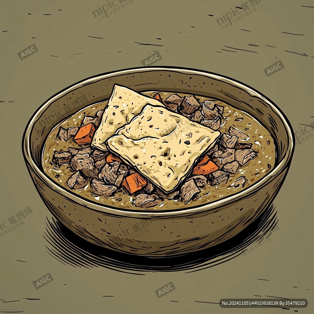 喇嘛燉肉插畫