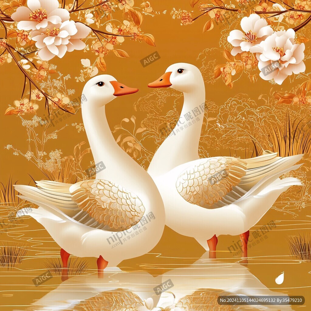 鵝包裝插畫