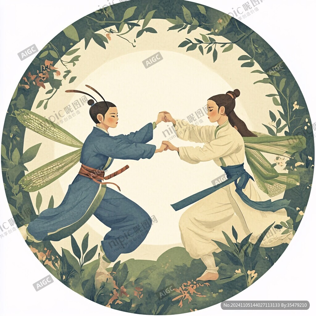 扁平風(fēng)牛郎織女