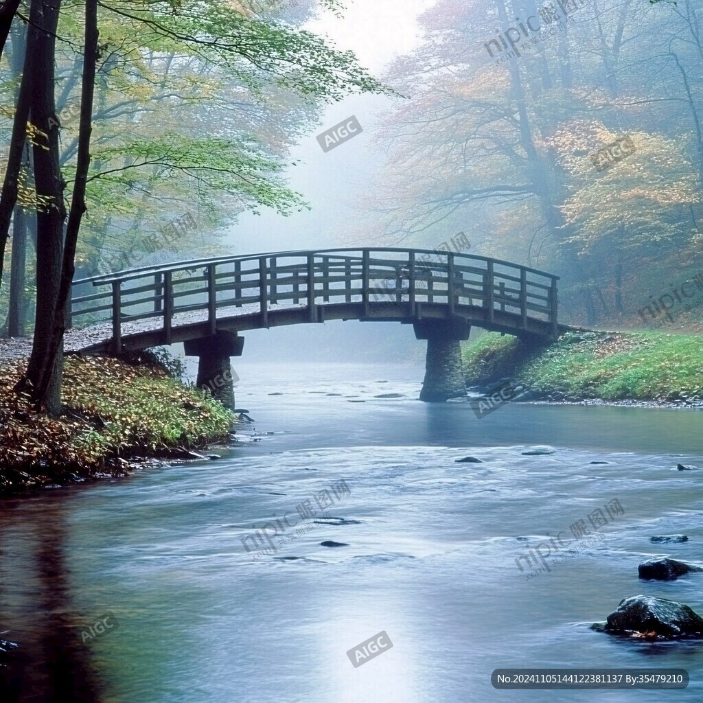 靜謐寧靜小橋