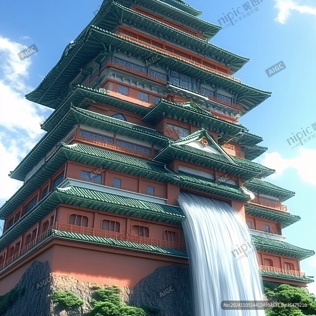 中式塔樓公園