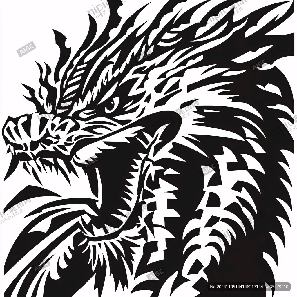 霸氣龍圖案