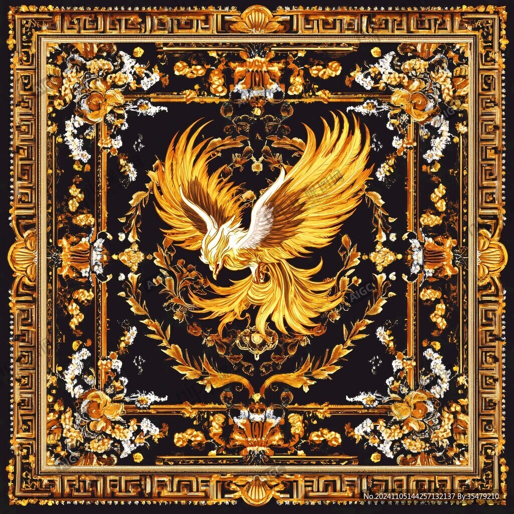 國潮鳳凰圖
