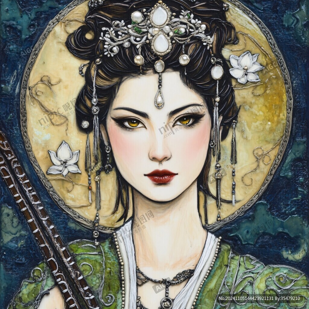 國風女性頭像