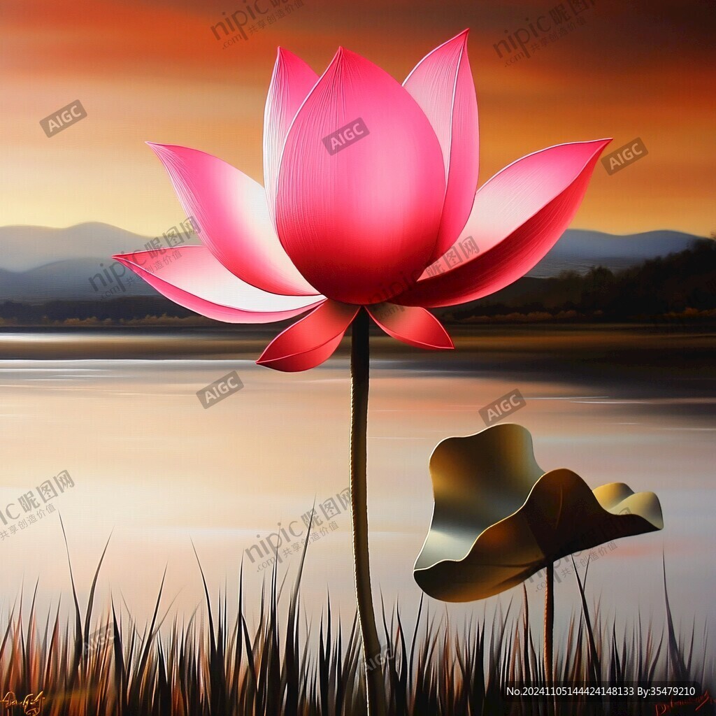 3d荷花