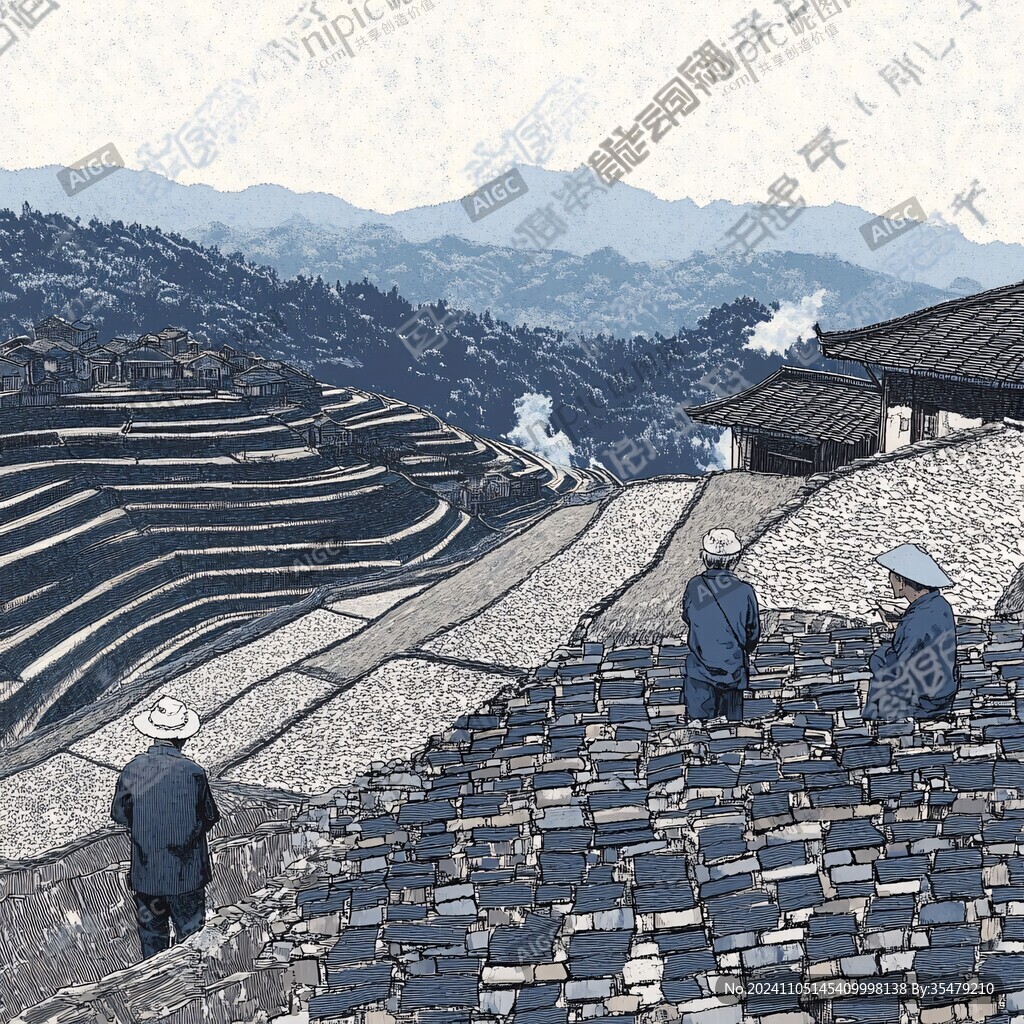 黔東南插畫黔東南旅游