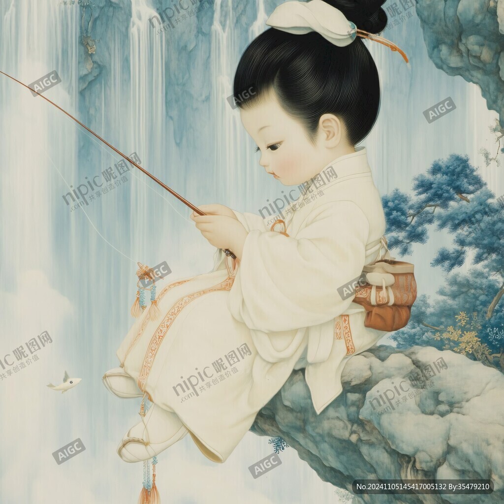 童子垂釣