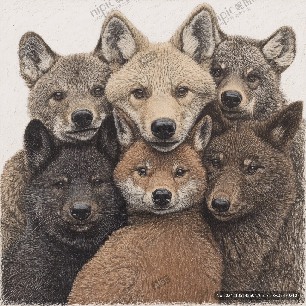 15種野生動物插畫