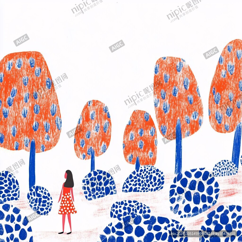兒童肌理插畫
