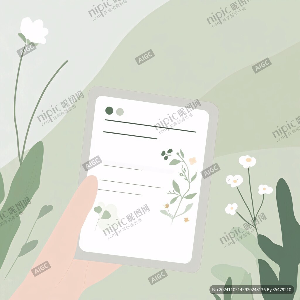 花草植物明信片