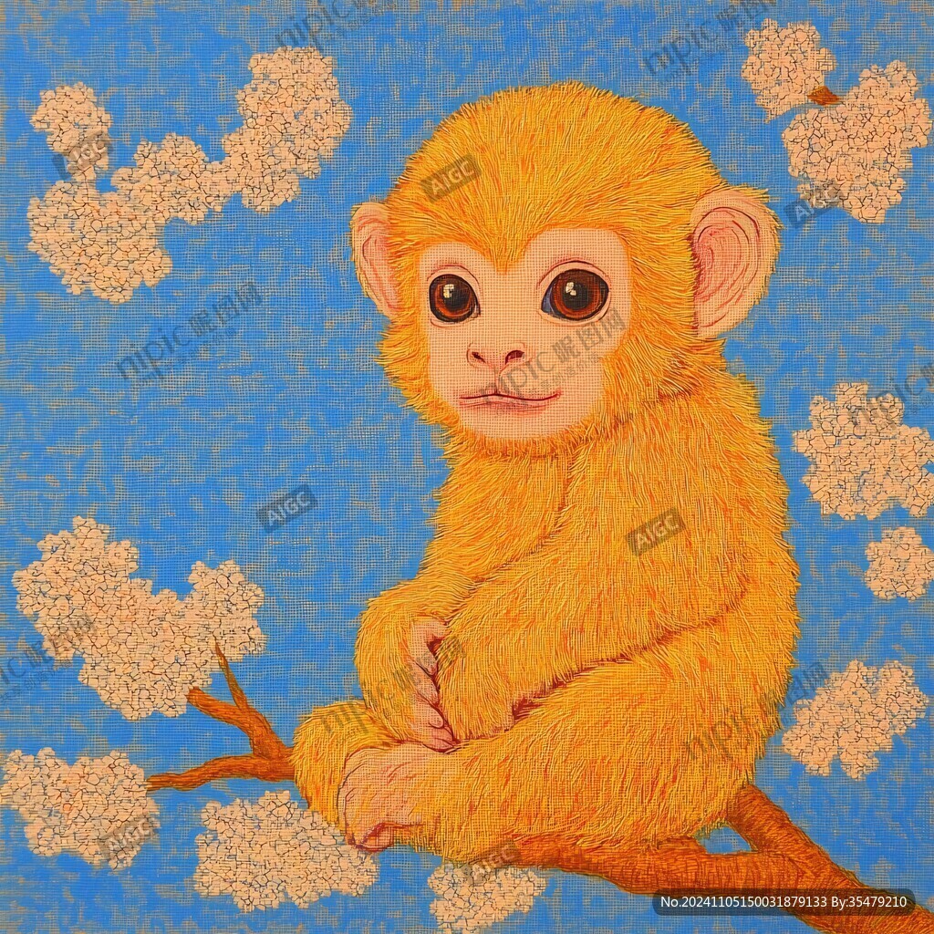原創(chuàng)小猴插畫(huà)