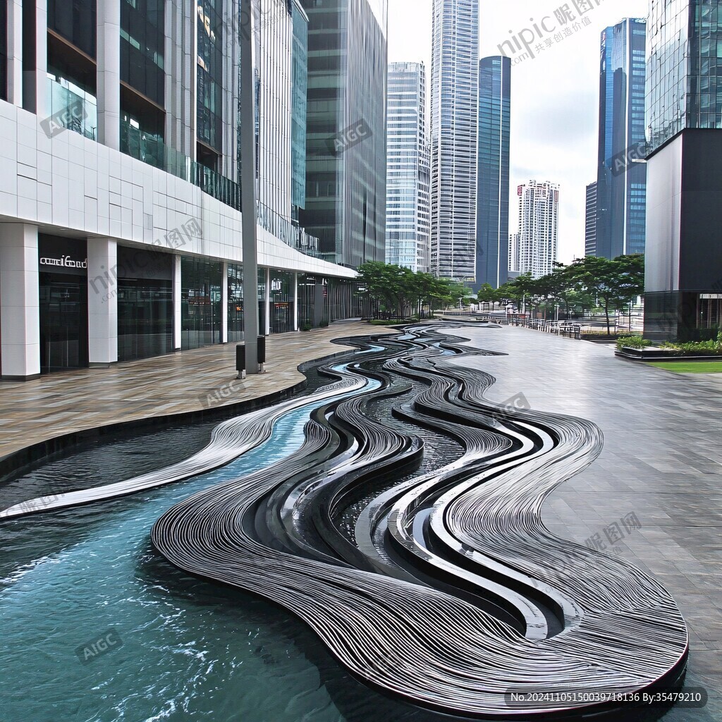 水流線形建筑