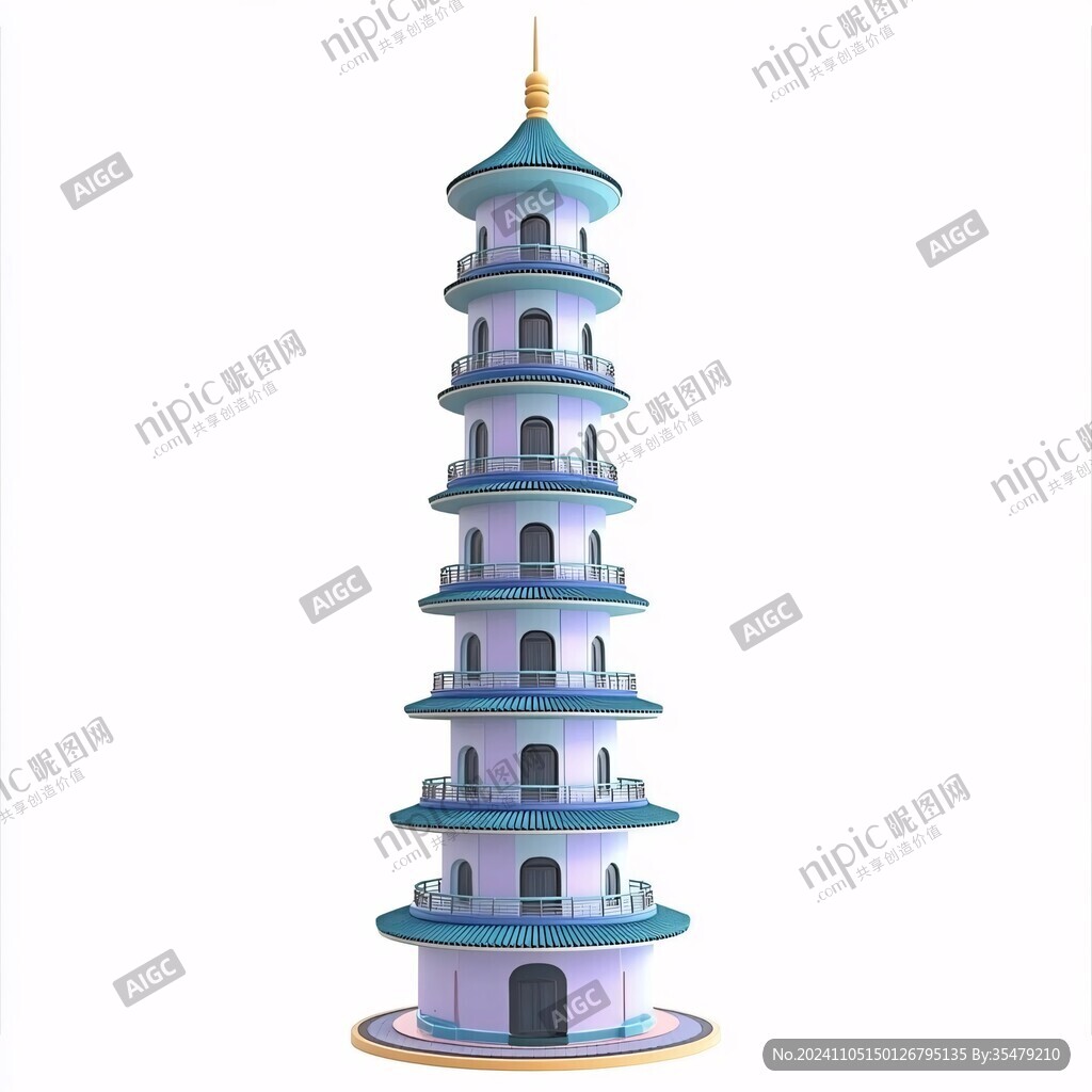 萬壽塔插畫