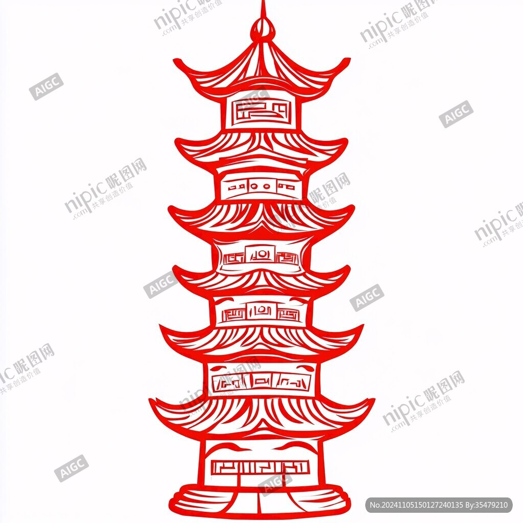 萬壽塔插畫