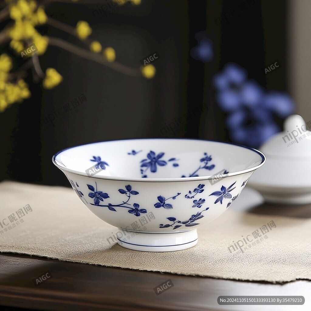 藍(lán)花大面碗