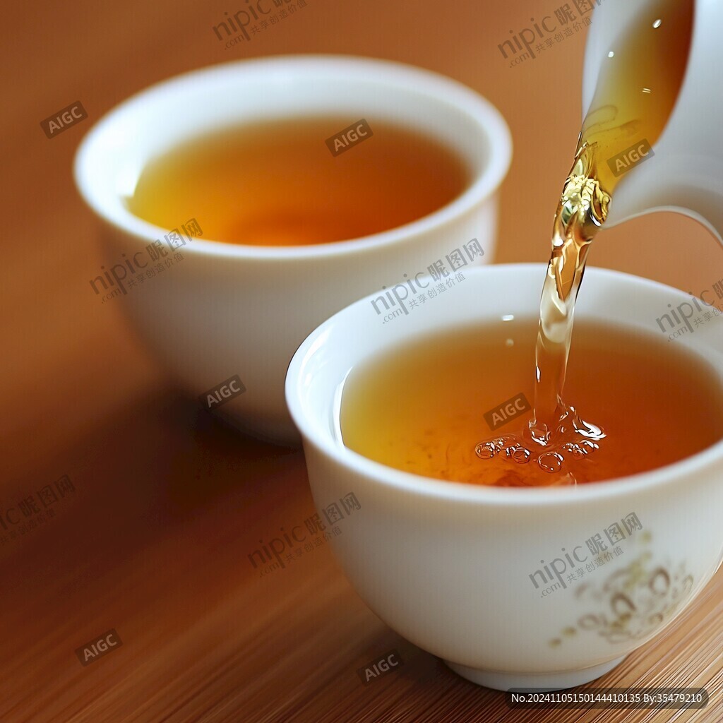 紅茶倒茶水