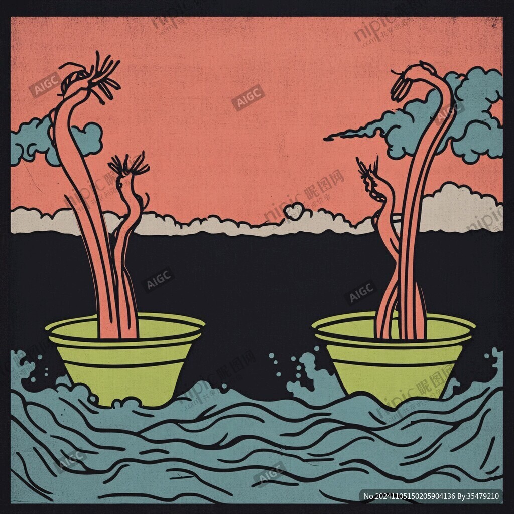 希望之泉地標(biāo)插畫