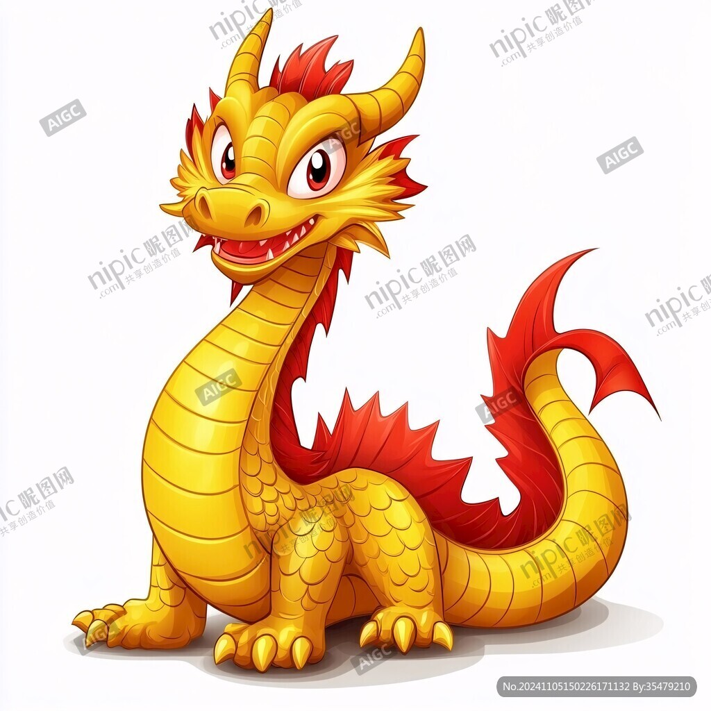 原創卡通中國龍