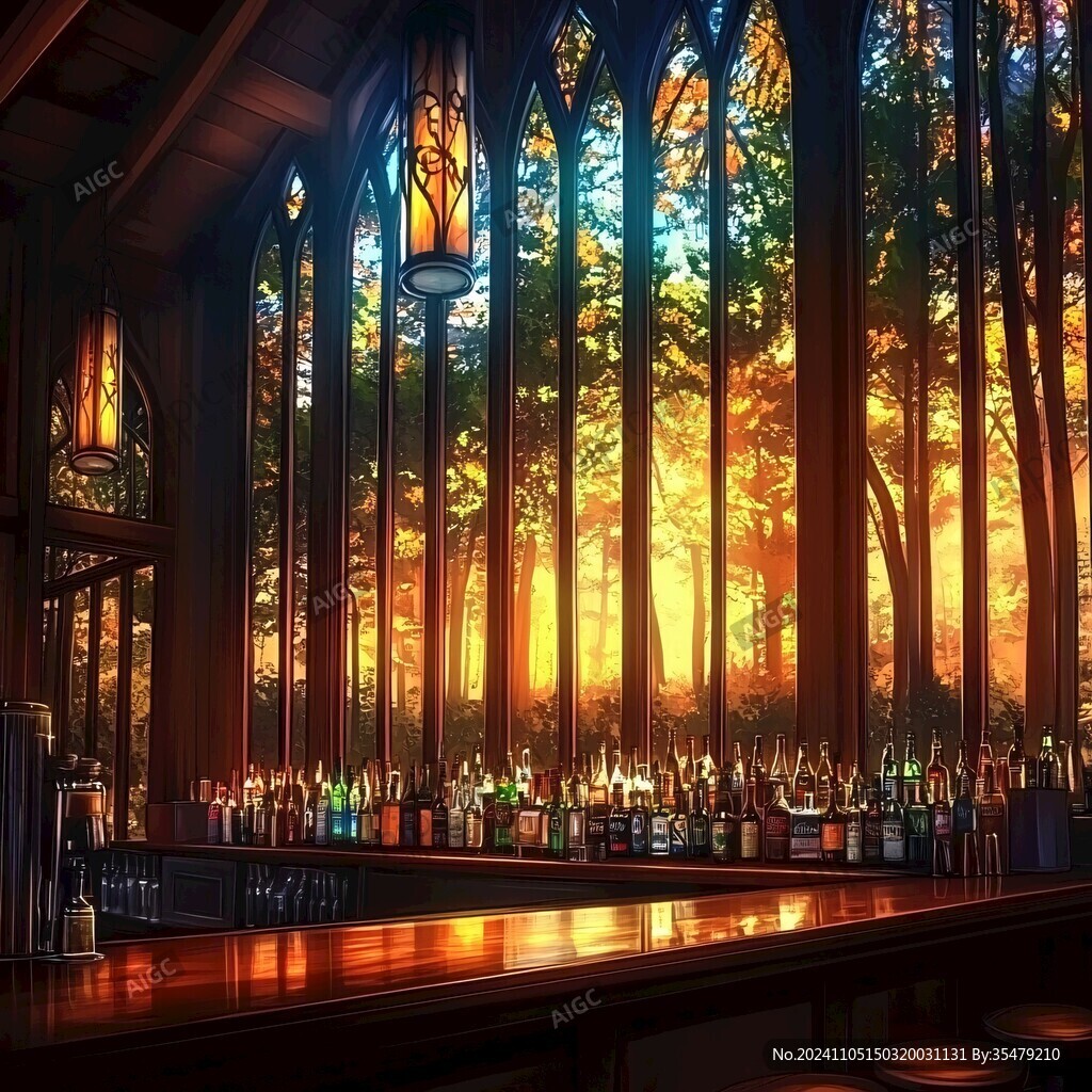 酒吧風景畫