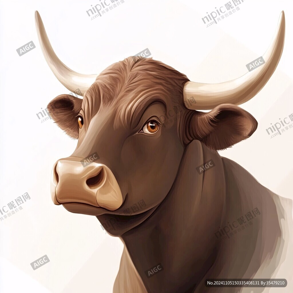 3d牛裝飾畫(huà)
