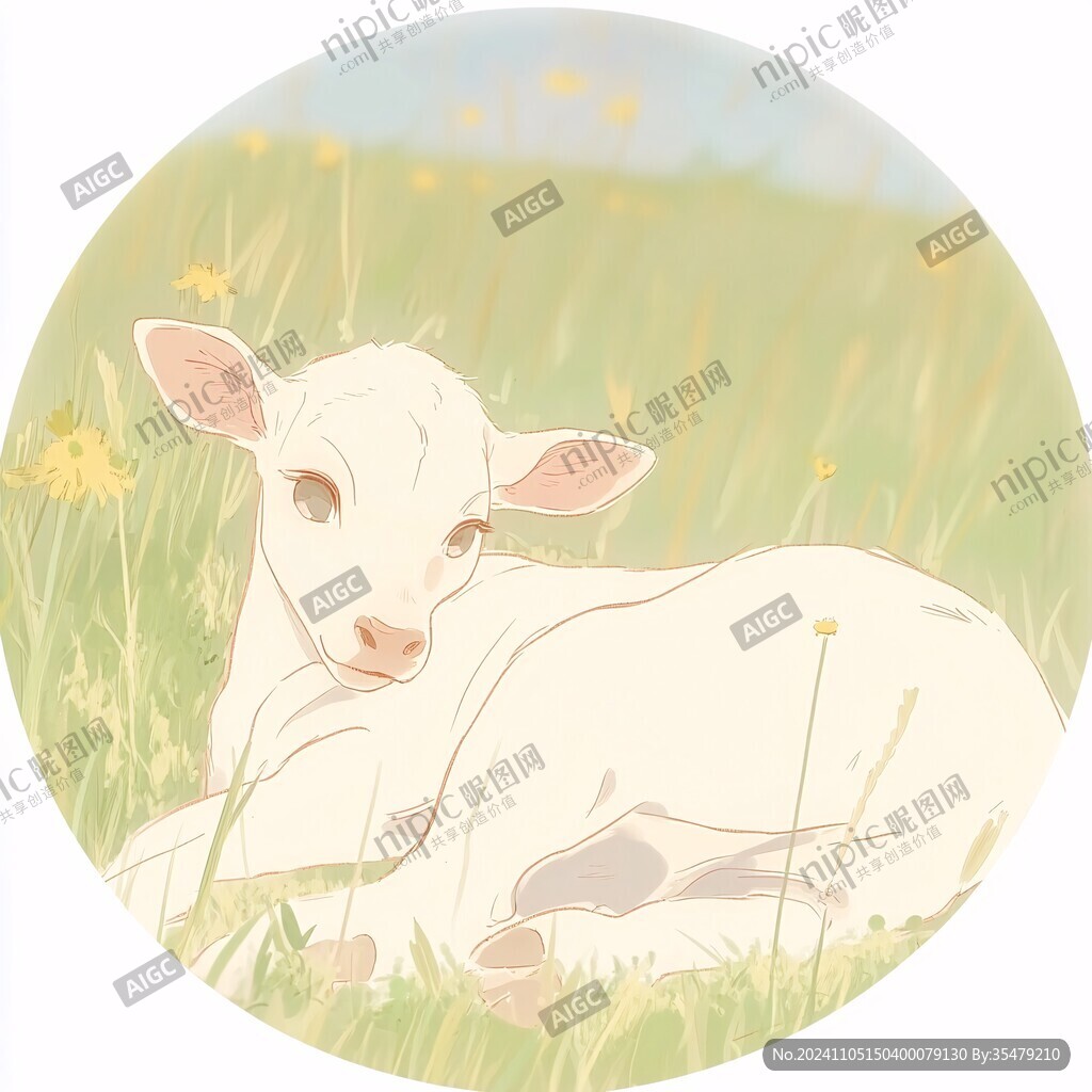 內蒙羊插畫