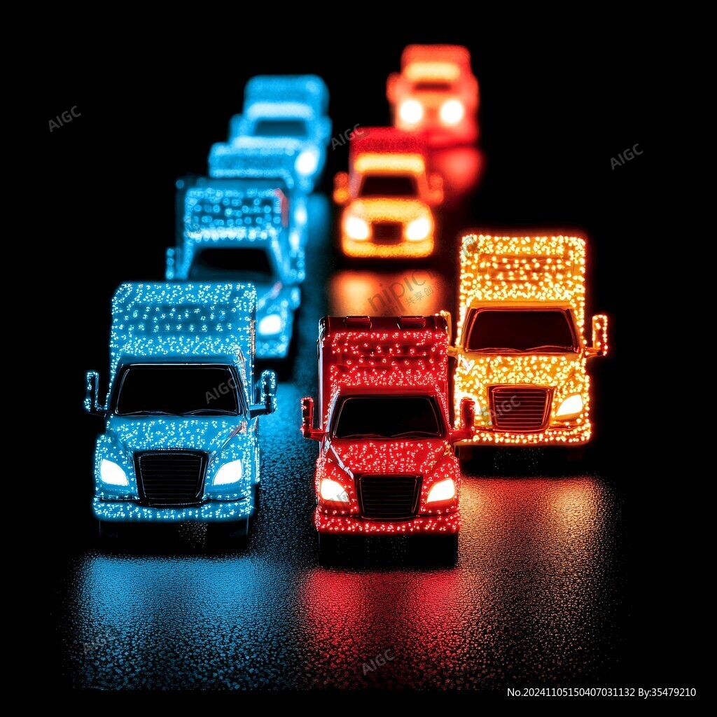 發(fā)光的車酷炫車