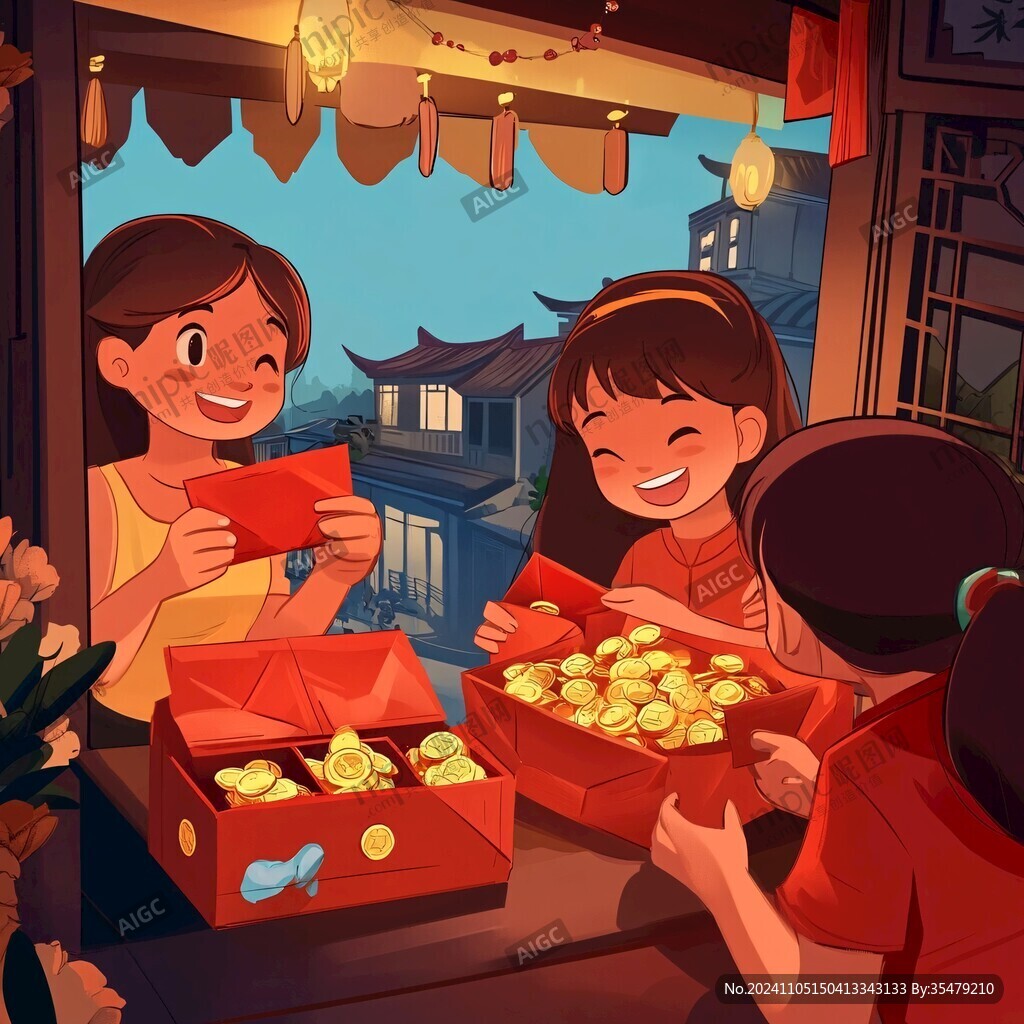 年糕店插畫