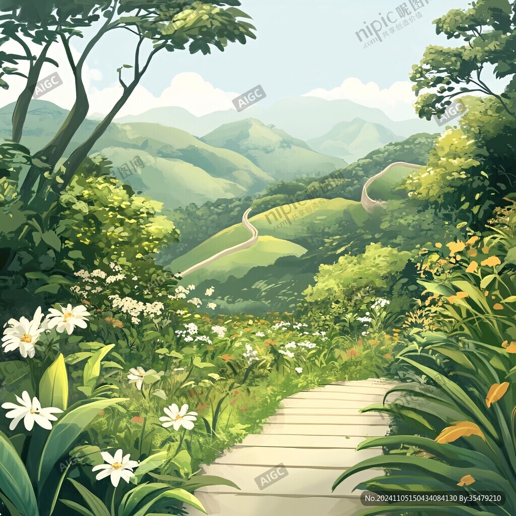 戶外風(fēng)景插畫