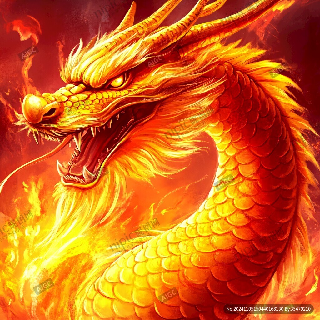 金色龍紋金龍蒼龍青龍