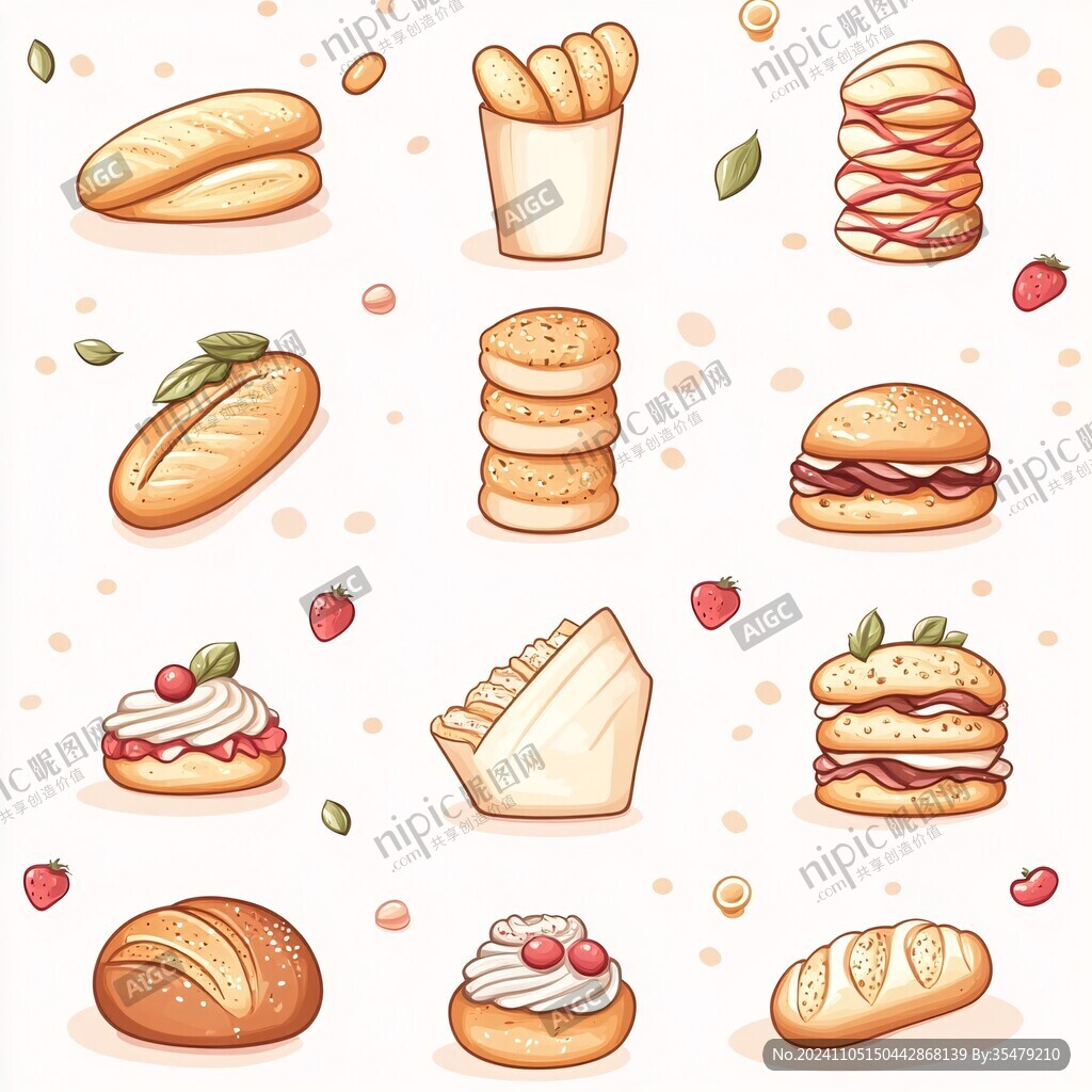零食類卡通圖標(biāo)