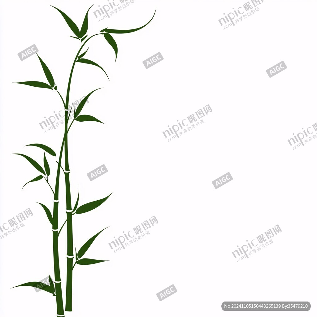 竹葉邊框素材