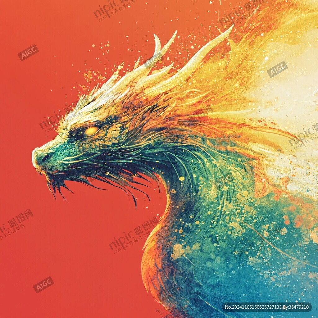 國潮風(fēng)蛟龍得水