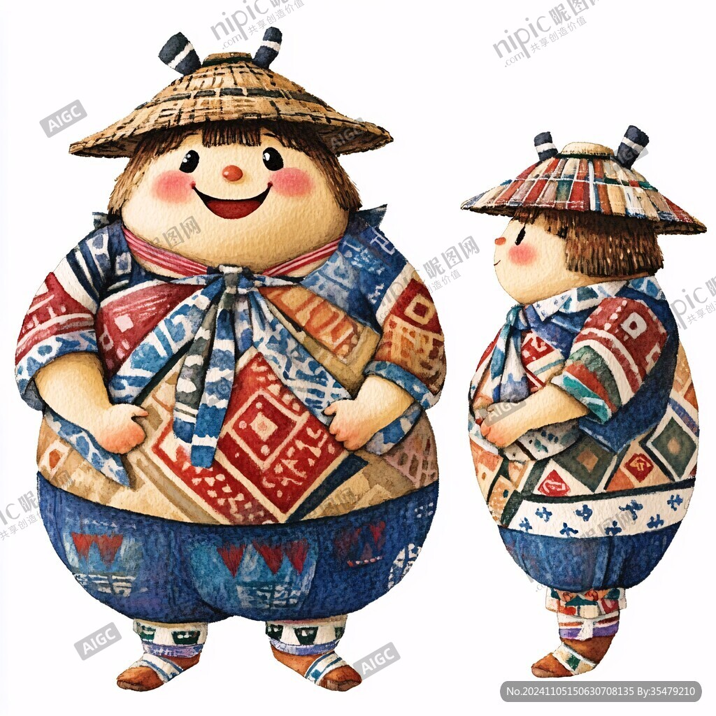 胖大海裝插畫