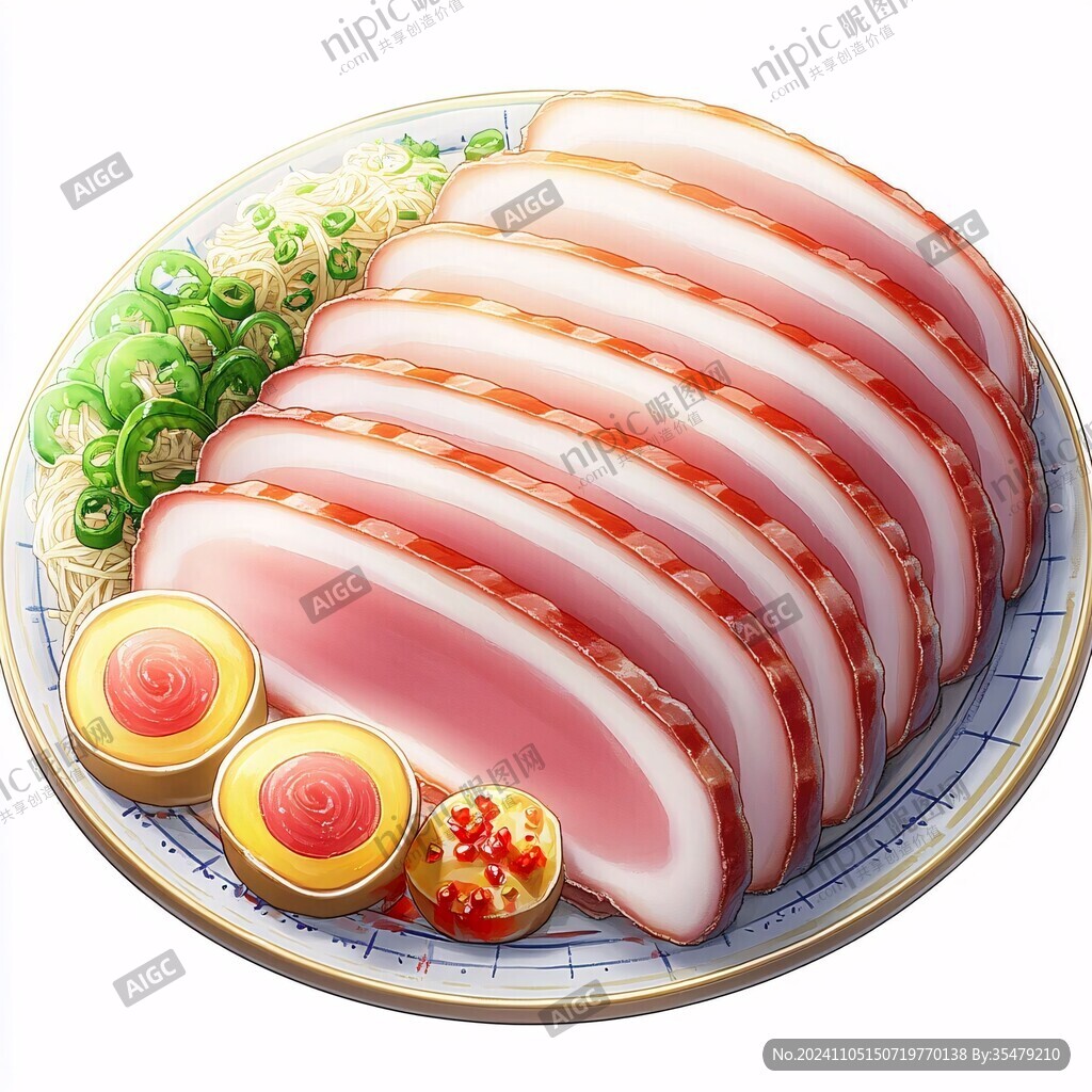 鹵水拼盤插畫