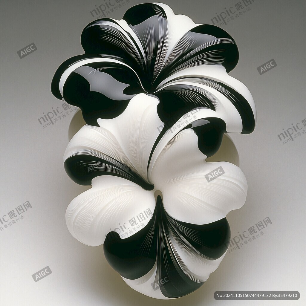3d立體簡約花
