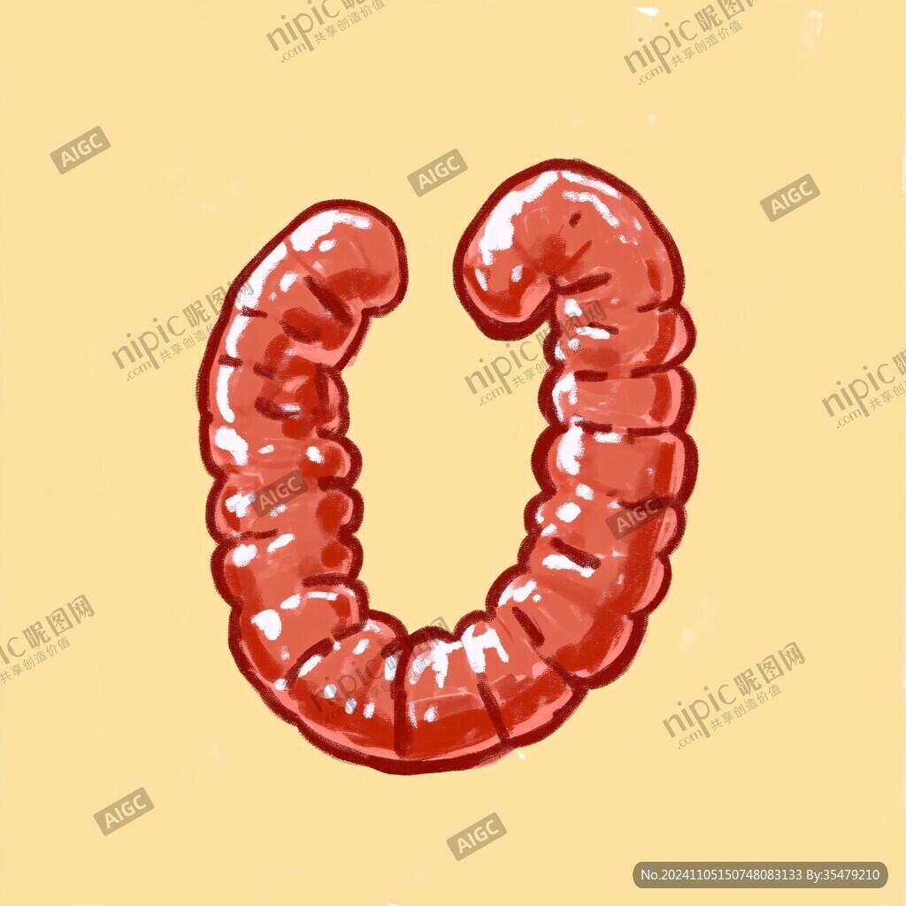 九轉(zhuǎn)大腸插畫