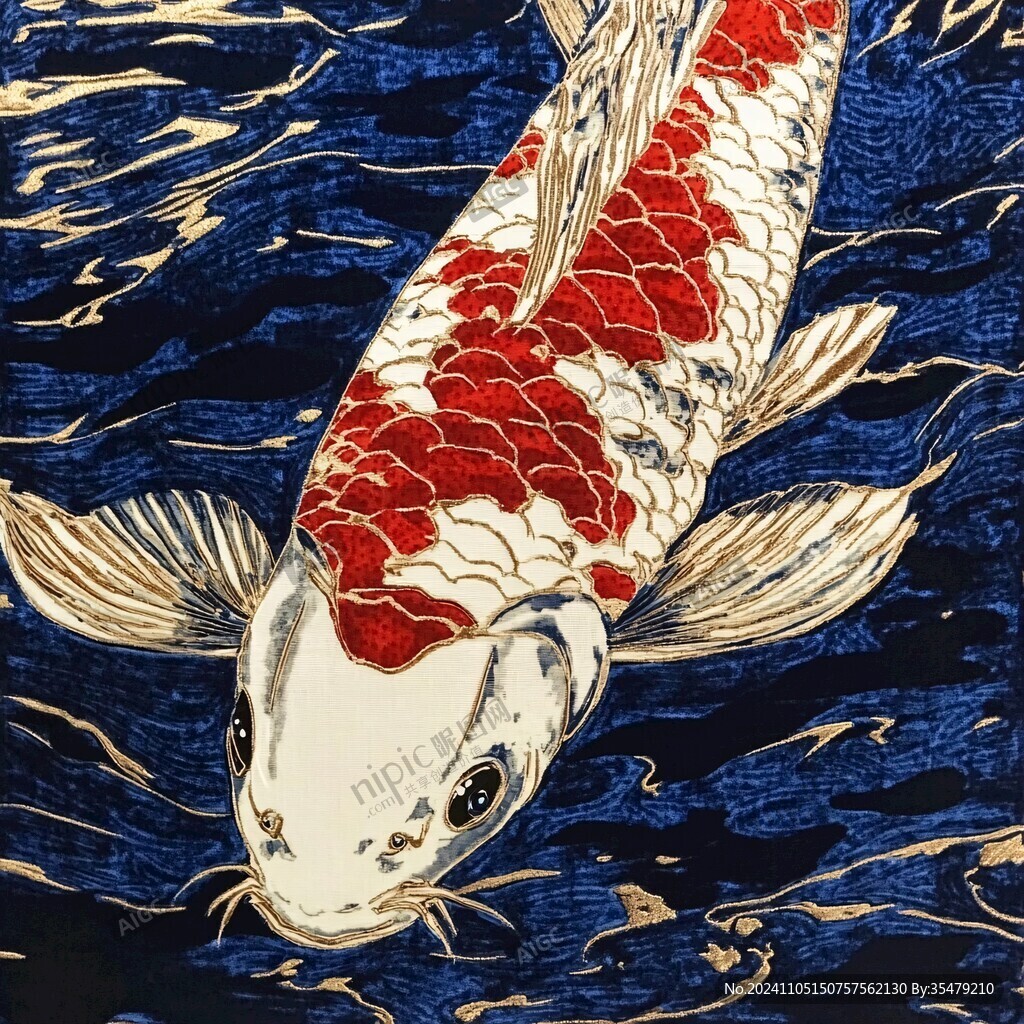 國潮錦鯉鯉魚