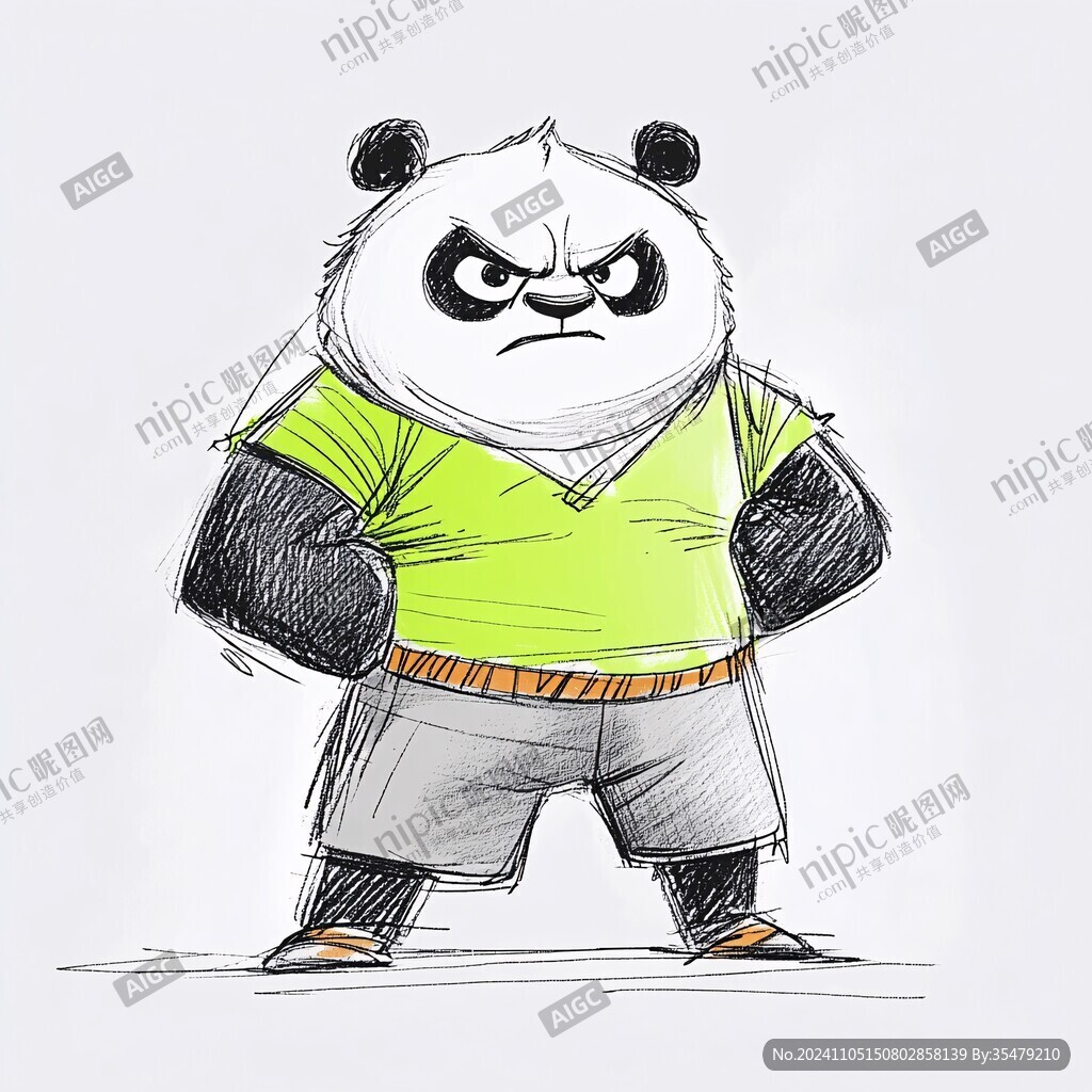 熊貓功夫大俠形像設計
