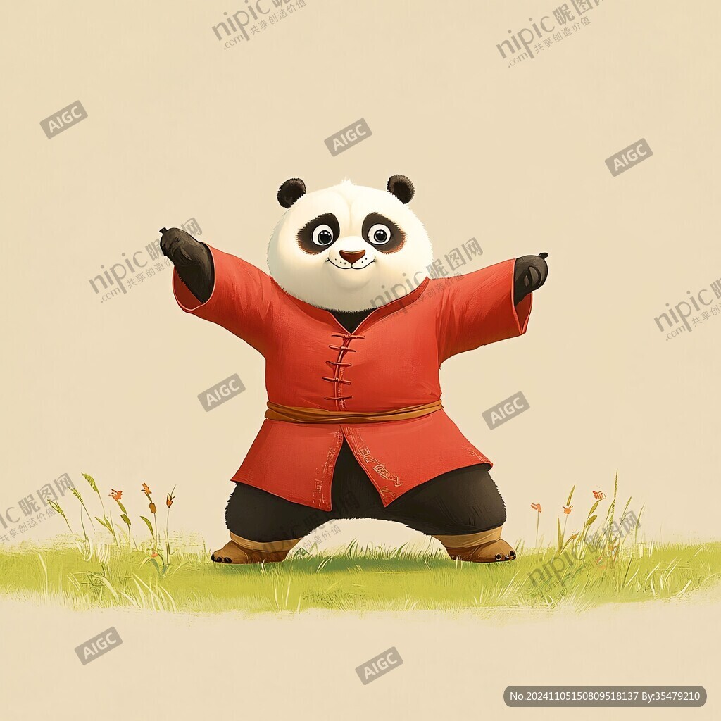 熊貓功夫大俠形像設計
