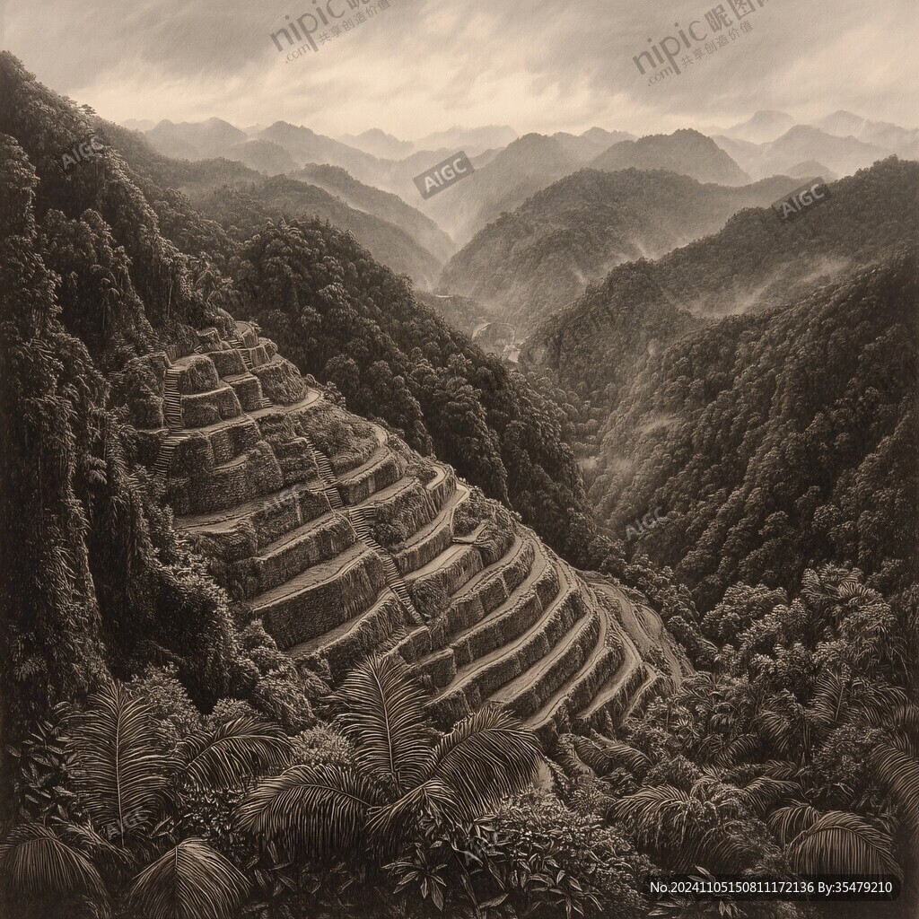 梯田藝術(shù)畫