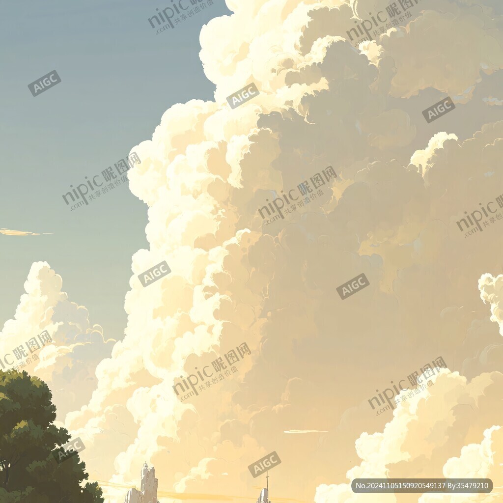 動(dòng)漫風(fēng)格白云