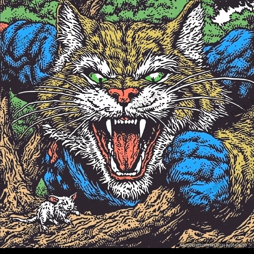 虎年國潮插畫國潮來襲