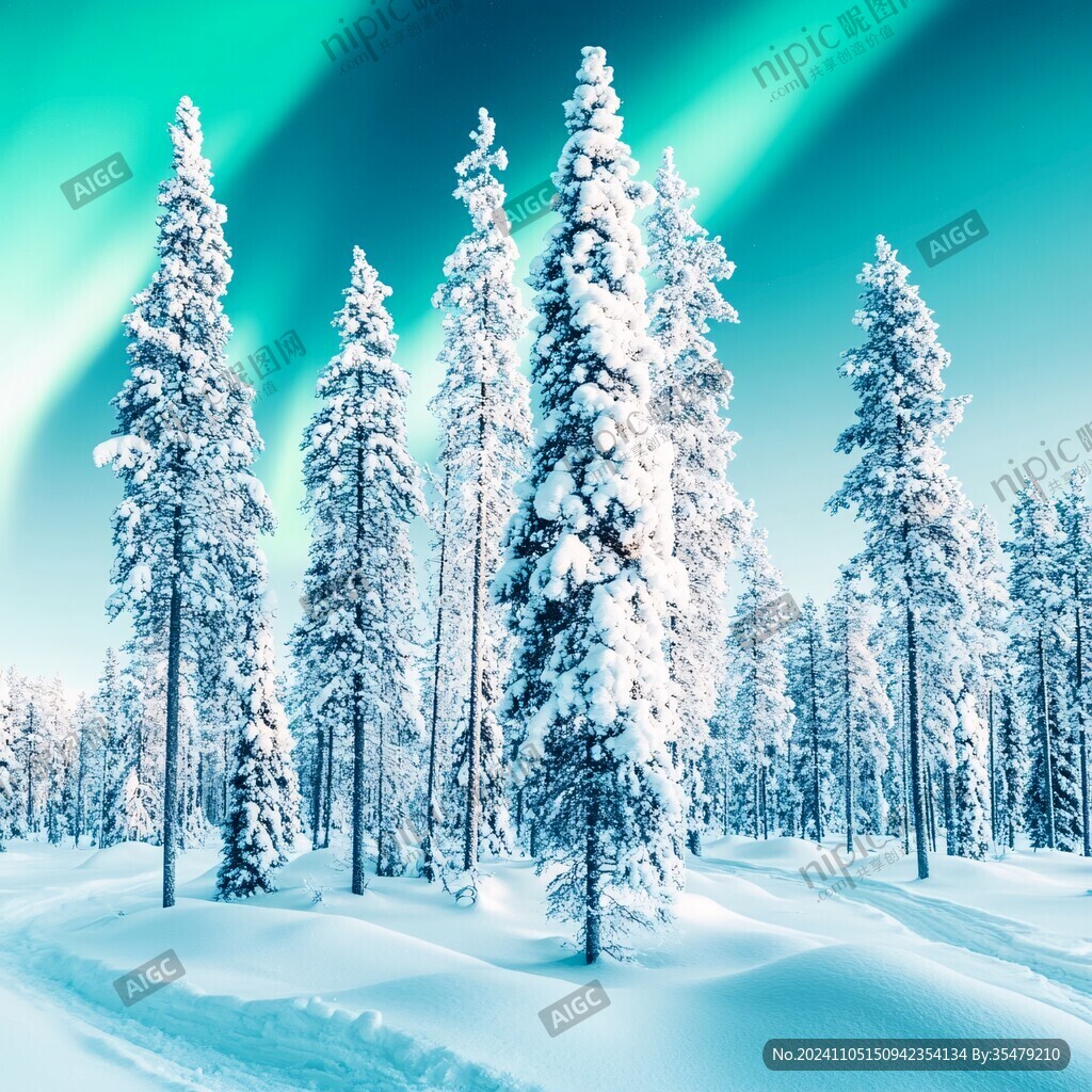 雪嶺云杉樹