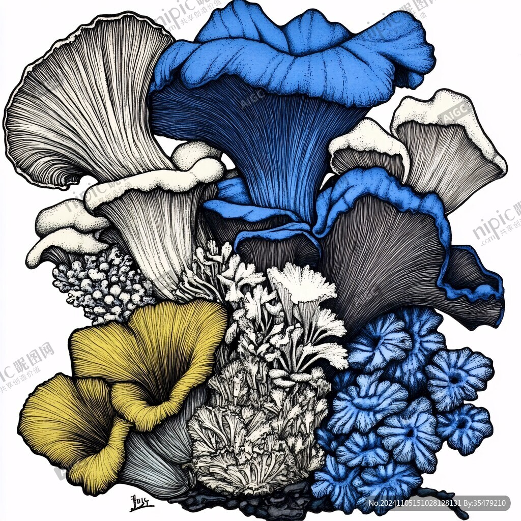 菌菇插畫設(shè)計(jì)