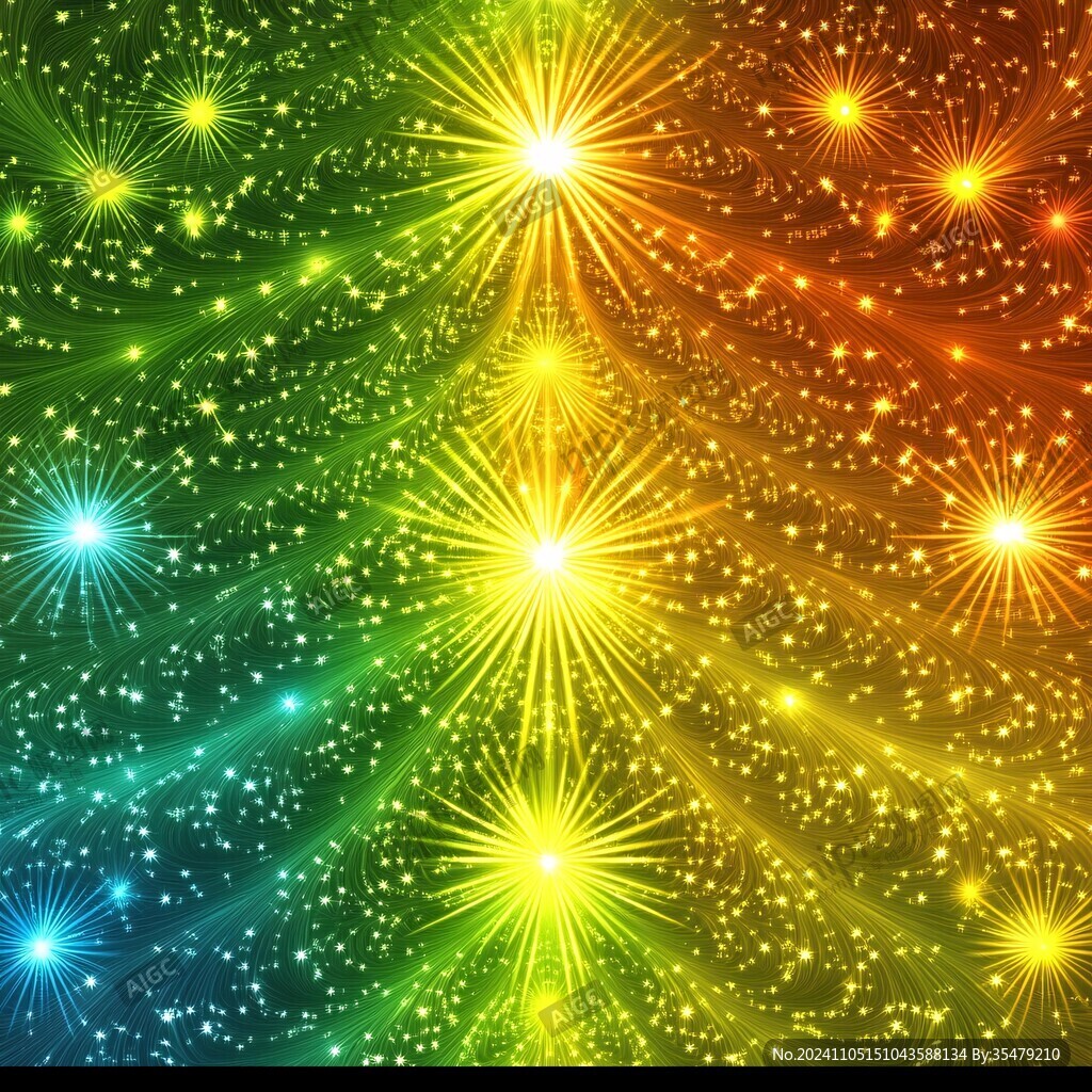 星光背景花型