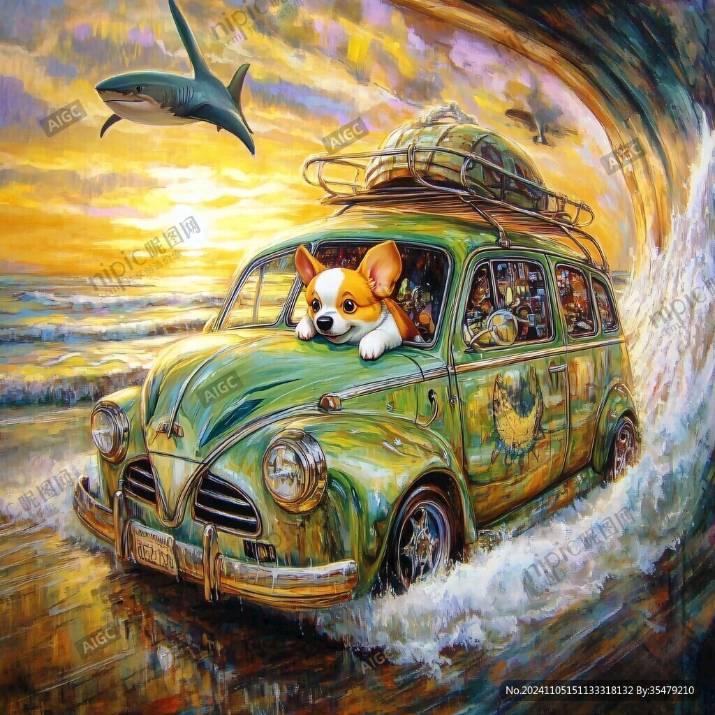 汽車3d畫汽車掛畫
