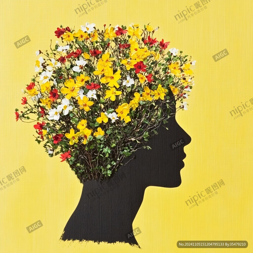人頭花藝造型