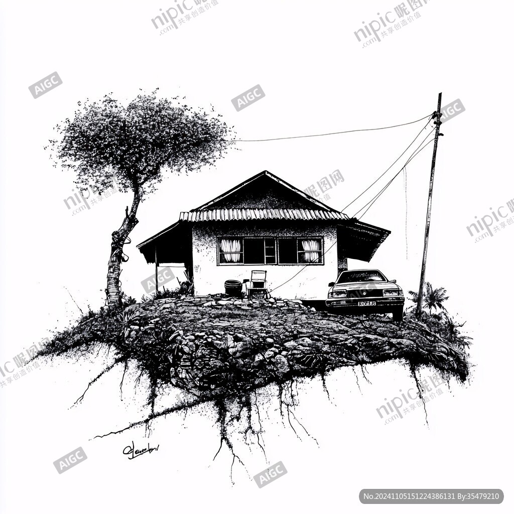 針管筆風(fēng)景
