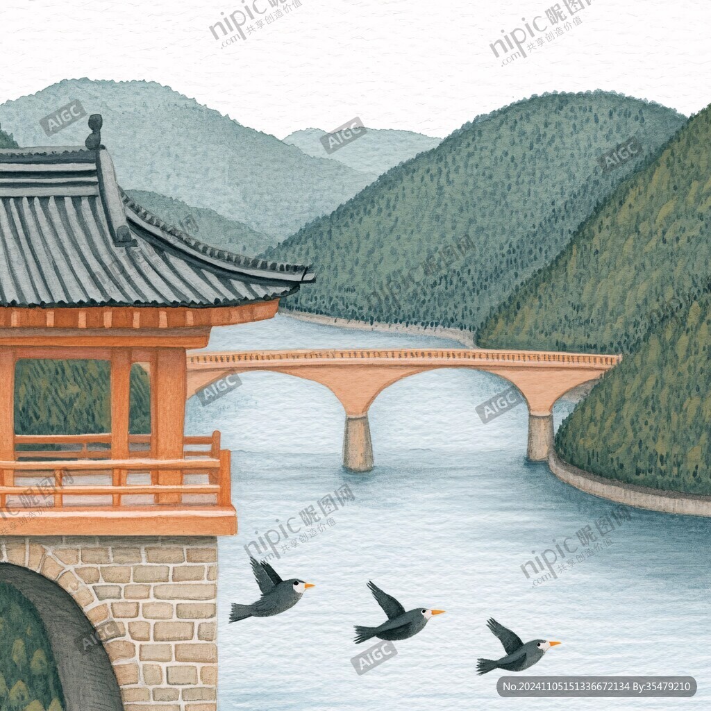 古橋插畫